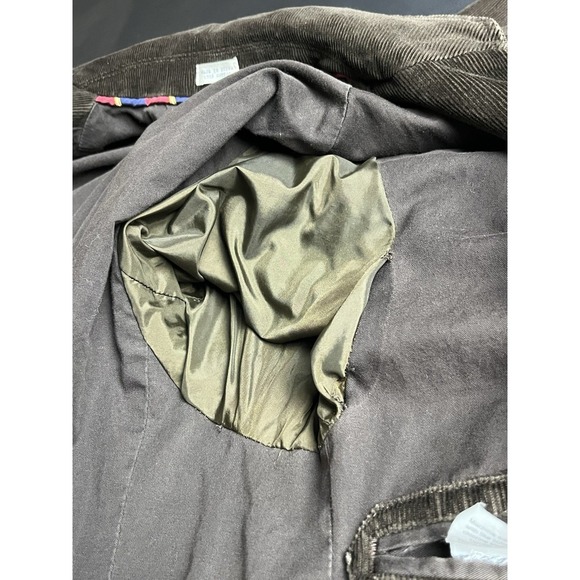J.Crew Vintage Corduroy Blazer Brown Medium Unisex 3 Button Jacket FALL 2006 Y2K - Picture 14 of 14